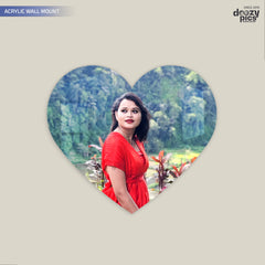 Acrylic Heart Shape Photo Print
