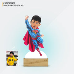 Superman Caricature Acrylic Photo Stand