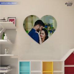 Acrylic Heart Shape Photo Print
