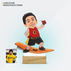 Mighty Raju Caricature Acrylic Photo Stand