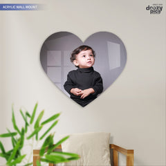 Acrylic Heart Shape Photo Print