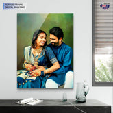 Digital Painting Portrait with Acrylic Print