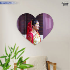 Acrylic Heart Shape Photo Print