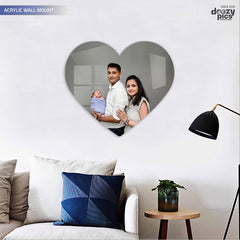 Acrylic Heart Shape Photo Print