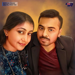 Digital Painting Portrait with Acrylic Print