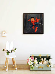 Avengers Spiderman as a Kid Caricature Art