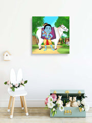 Krishna as a Kid Caricature Art