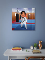 Karate Kid Caricature Art