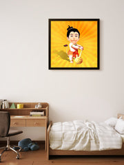 Little Hanuman as a Kid Caricature Art