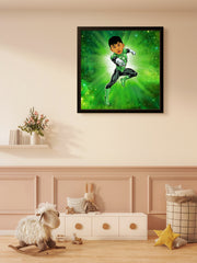 Avengers Green lantern as a Kid Caricature Art