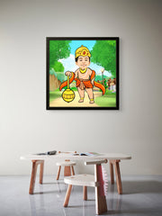 Hanuman as a Kid Caricature Art