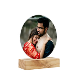 Acrylic Circle Shape Photo Stand