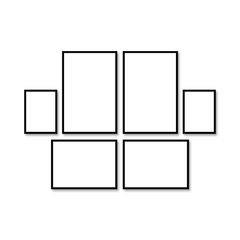 Home Is Where the Frames Are – 6-Piece Wall Décor Set