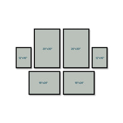 Home Is Where the Frames Are – 6-Piece Wall Décor Set