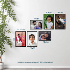 Timeless Treasures – 6-Frame Family Photo Wall Collage Set