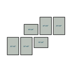 Timeless Treasures – 6-Frame Family Photo Wall Collage Set