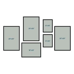 Gallery of Moments – 6 Multi-Frame Wall Set