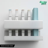 Acrylic Duster and Marker Holder(White)