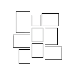 Every Wall Tells a Story – 9-Frame Layout Set