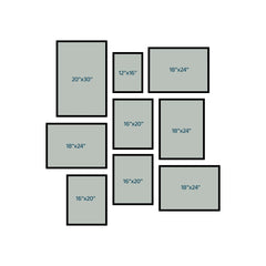 Every Wall Tells a Story – 9-Frame Layout Set