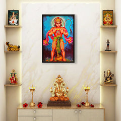 Hanuman - Framed Canvas