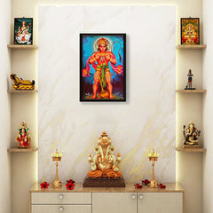 Hanuman - Framed Canvas