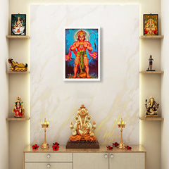 Hanuman - Framed Canvas