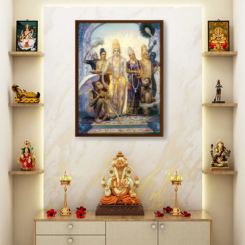 Amazon - Seller - Seetharama Lakshmana Hanuman - Framed Canvas