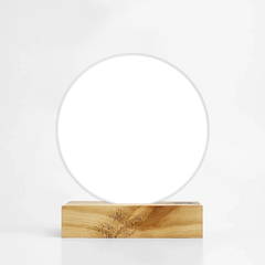 Acrylic Circle Shape Photo Stand