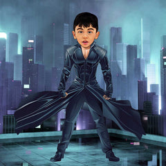 Krish as a Kid Caricature Art