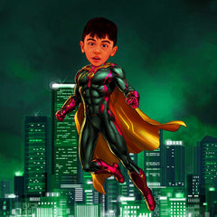 Avengers Superman as a Kid Caricature Art
