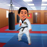 Karate Kid Caricature Art