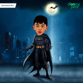 Avengers Batman as a Kid Caricature Art