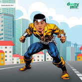 Avengers Powerman as a Kid Caricature Art