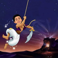 Alladin as a Kid Caricature Art