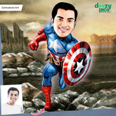 Captain America Caricature Art