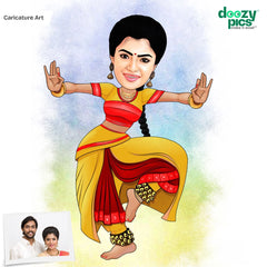 Classical Dancer Caricature Art
