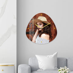 Personalized Acrylic Wall Clock with Modern Shape