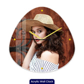 Personalized Acrylic Wall Clock with Modern Shape