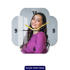 Personalized Acrylic Wall Clock with Classic Shape