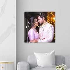 Personalized Acrylic Wall Clock with Square Shape