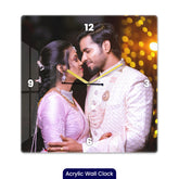 Personalized Acrylic Wall Clock with Square Shape