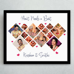 Marriage Layout Heart Needs a Beat Photo Collage