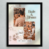 Marriage Layout Bride & Broom Photo Collage