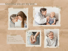 Family Layout Grandma You Are My Love Photo Collage