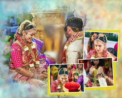 Marriage Layout My Wedding Memories Photo Collage