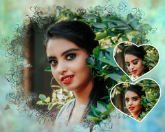 Memories Layout with 3 Photo Collage