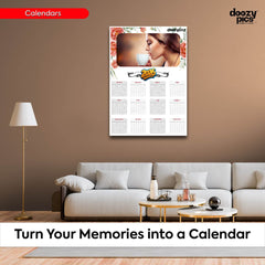Custom Photo Calendar Poster for Home & Office Decor