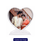 Personalized Love Shape Crystal Photo Frame
