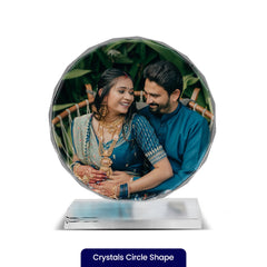 Personalized Round Crystal Photo Frame